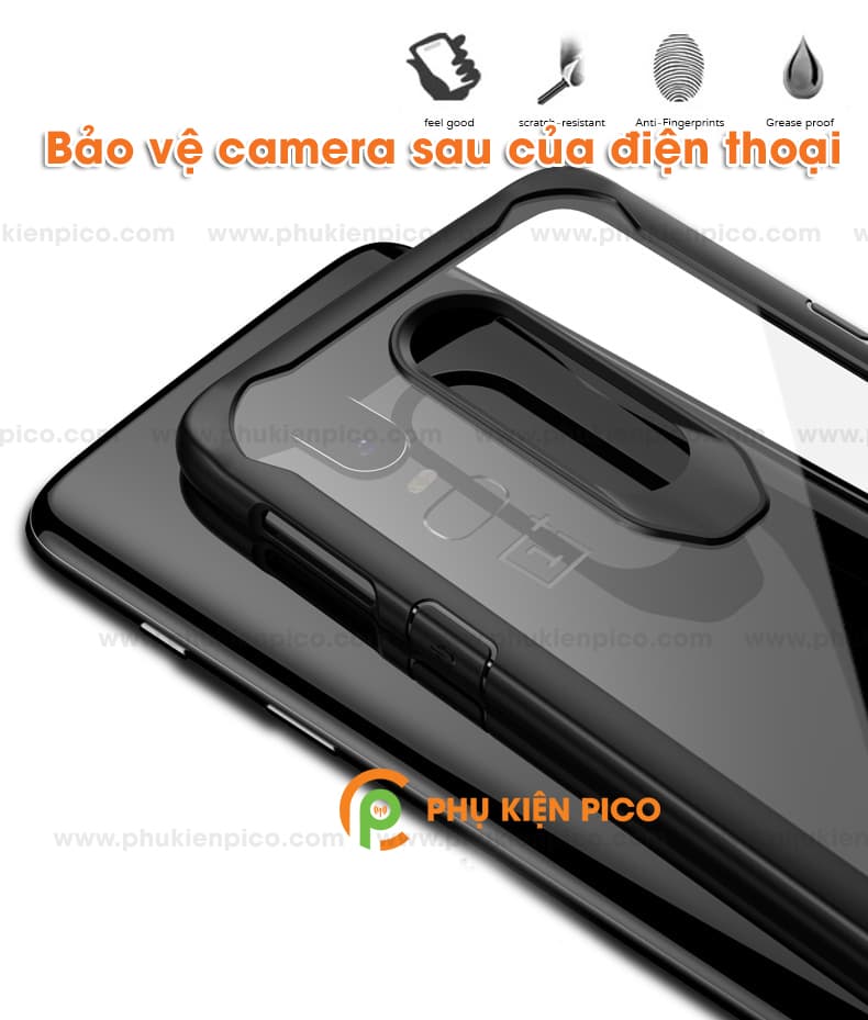 Ốp lưng Oneplus 6T trong suốt chống sốc bảo vệ camera - 5