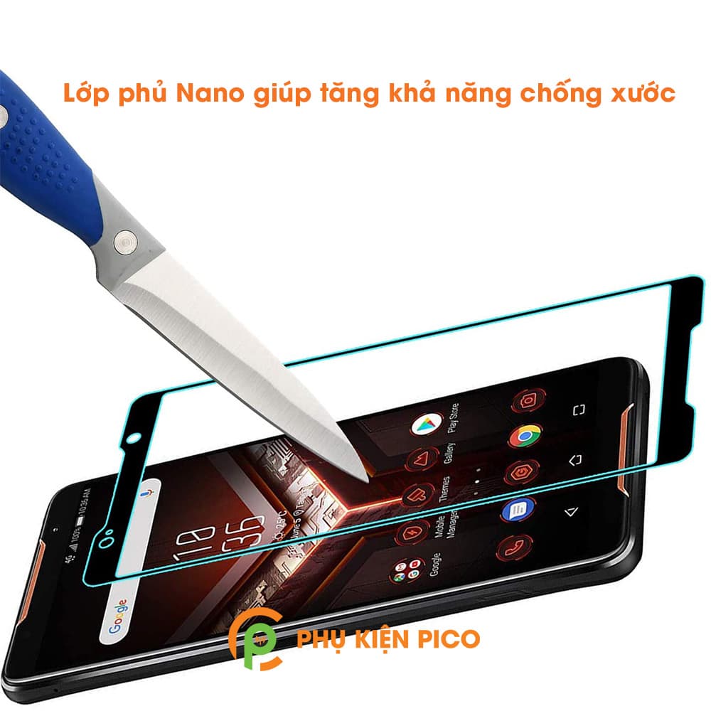 Kính cường lực Asus Rog phone 2018 full viền độ cứng 9H - 7