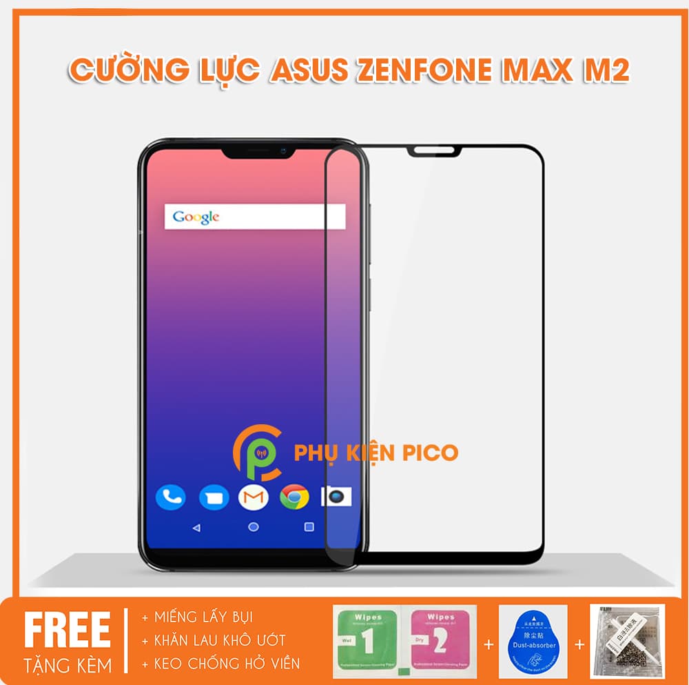 Cường lực Zenfone Max M2 2018 full viền