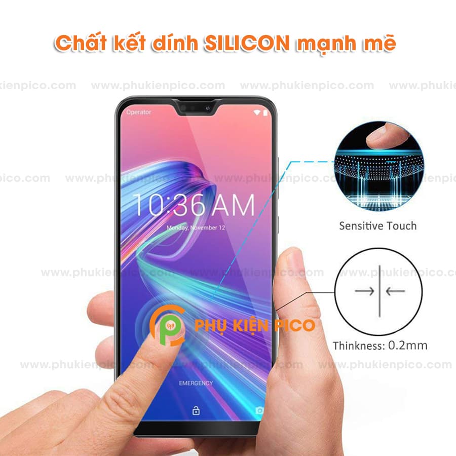 Kính cường lực zenfone max pro m2 2018 full viền - 5