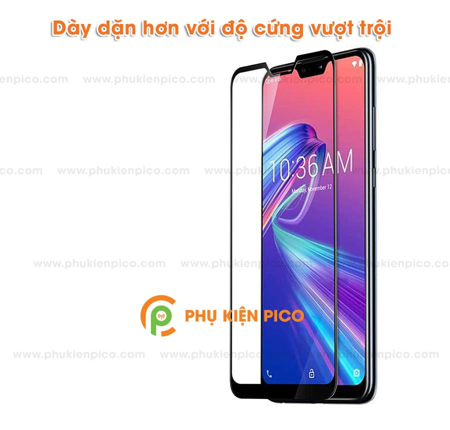 Kính cường lực zenfone max pro m2 2018 full viền - 2