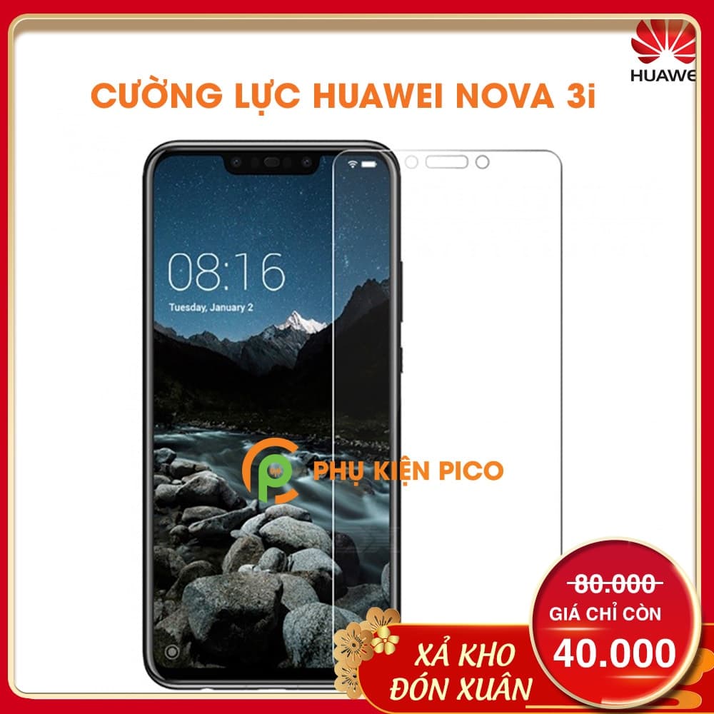 Cường lực Huawei Nova 3i 2018 trong suốt full keo màn