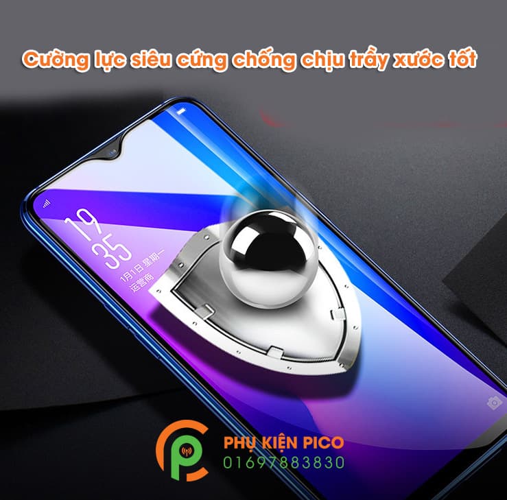Kính cường lực Oppo R17 full viền đen siêu cứng - 6