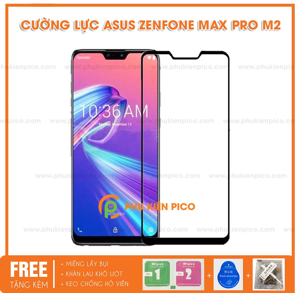 Cường lực Asus Zenfone Max Pro M2 full viền siêu cứng - 4