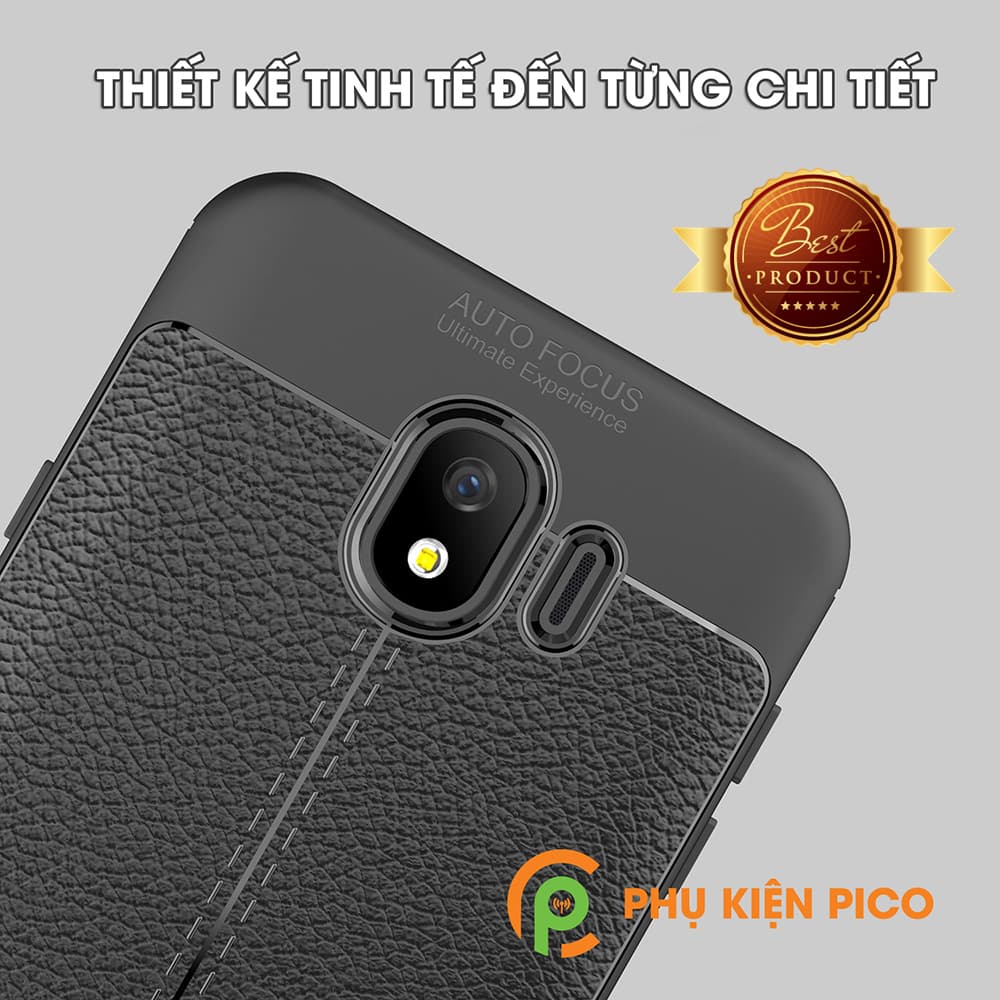 Ốp lưng Samsung Galaxy J4 2018 da mềm sang trọng màu xanh đen - 7