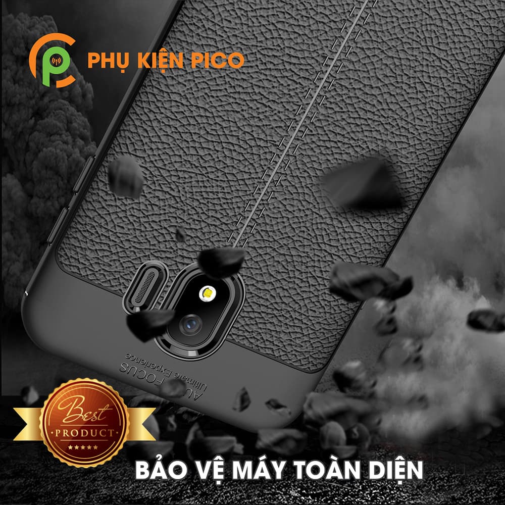 Ốp lưng Samsung Galaxy J4 2018 da mềm sang trọng màu xanh đen - 6