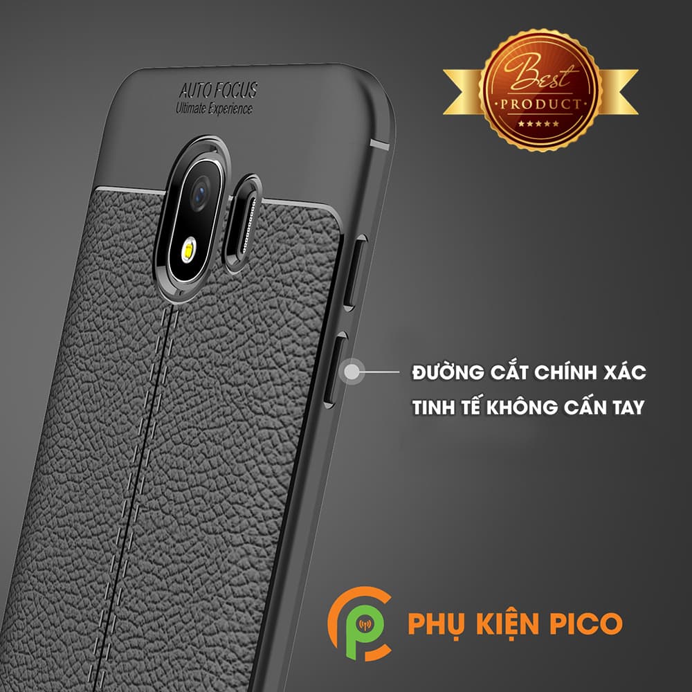 Ốp lưng Samsung Galaxy J4 2018 da mềm sang trọng màu xanh đen - 4