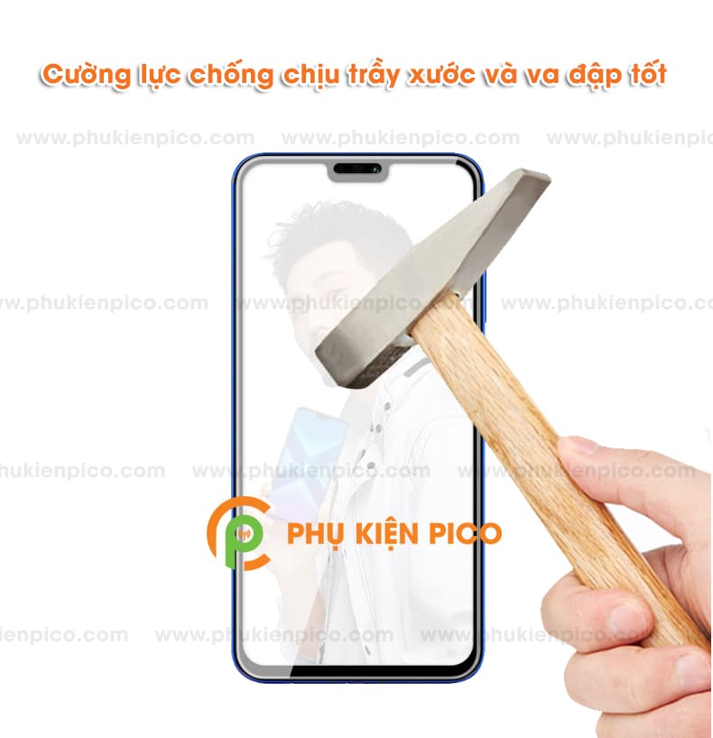 Kính cường lực Zenfone Max Pro M2 2018 full viền, độ cứng 9h - 5