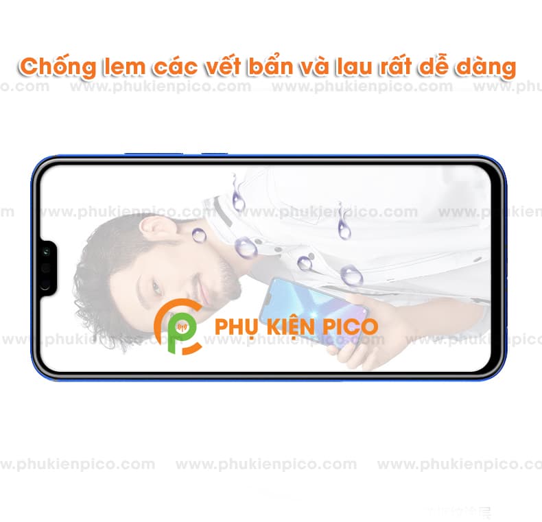 Kính cường lực Zenfone Max Pro M2 2018 full viền, độ cứng 9h - 3