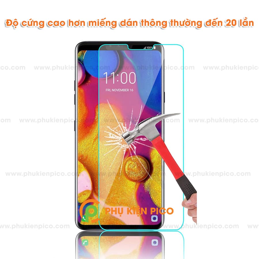 Kính cường lực LG V40 2018 full keo siêu cứng - 5