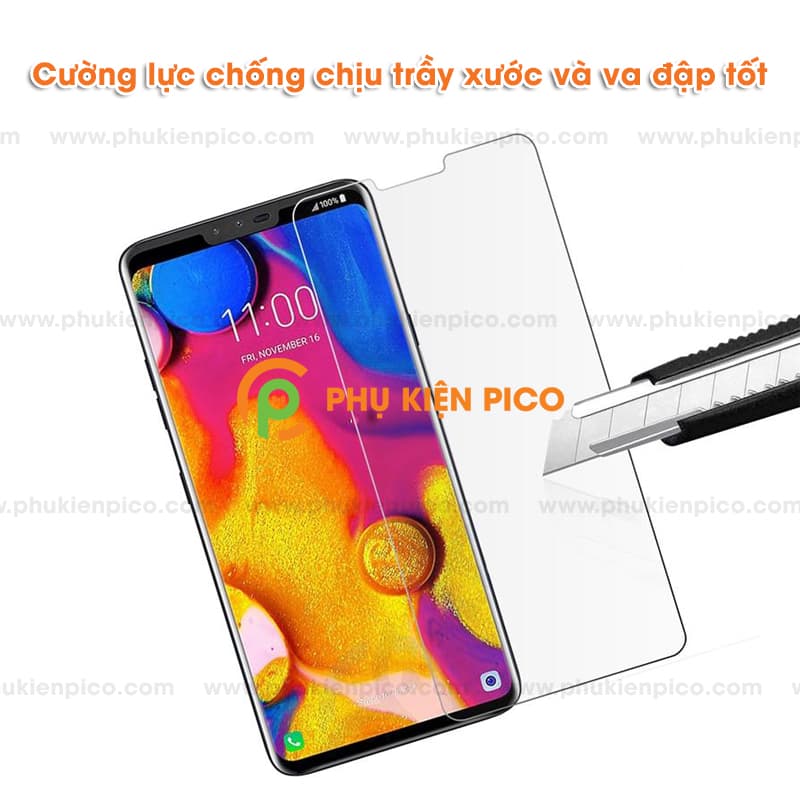 Kính cường lực LG V40 2018 full keo siêu cứng - 2