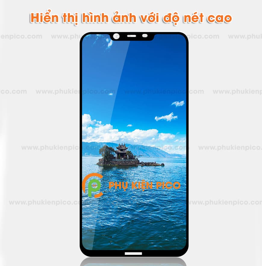 Kính cường lực Nokia 8.1 full viền độ cứng 9h - 5