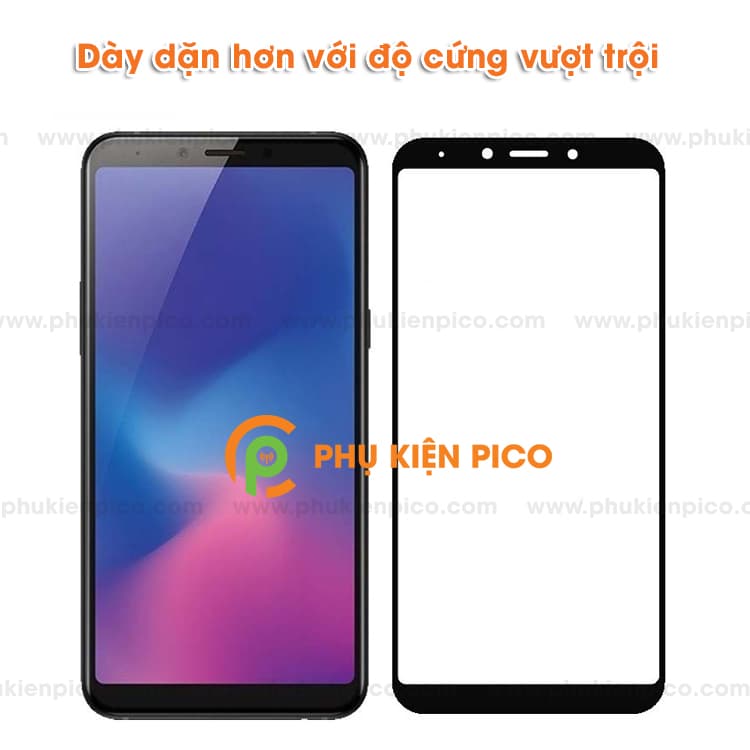 Kính cường lực Samsung Galaxy A6s full viền chính độ cứng 9H - 8