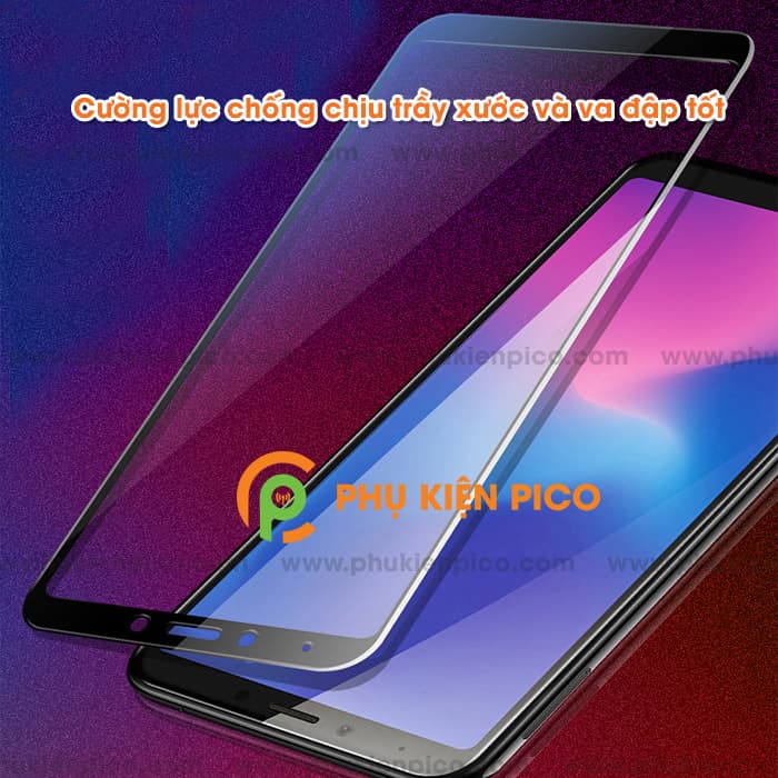 Kính cường lực Samsung Galaxy A6s full viền chính độ cứng 9H - 2