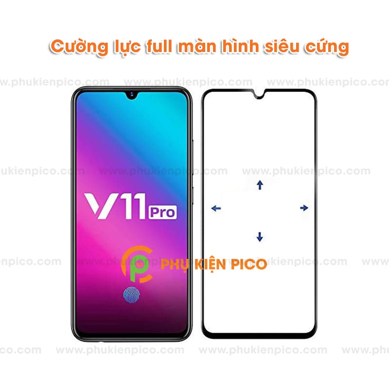 Kính cường lực Vivo V11 Pro 2018 full viền độ cứng 9H hãng AG - 5