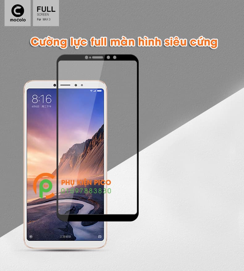 Kính cường lực Xiaomi Mi Max 3 full viền chính hãng Mocolo - 2