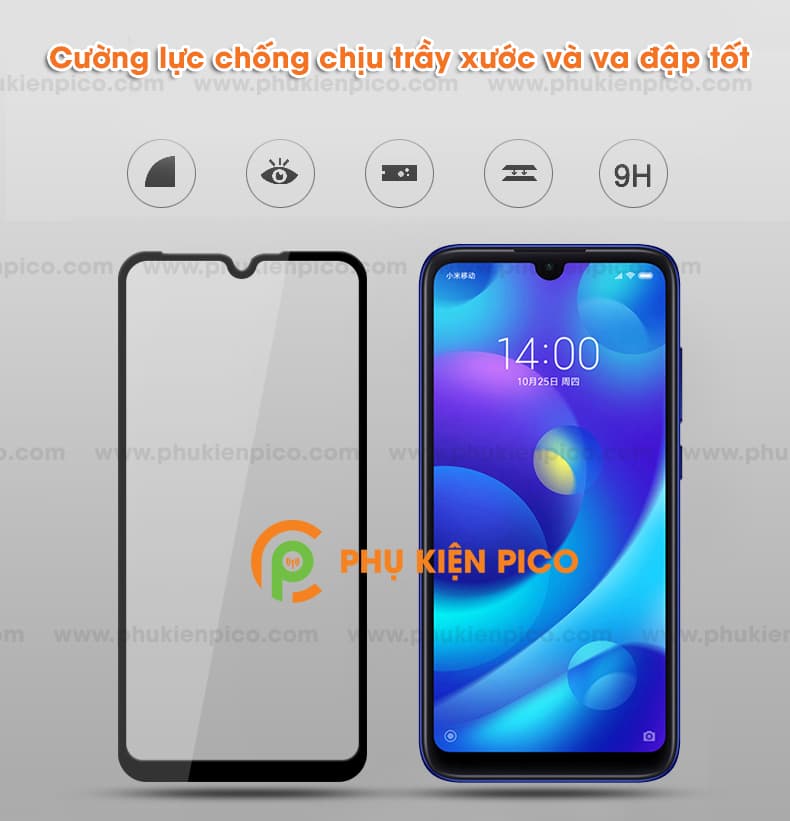 Kính cường lực Xiaomi Mi Play 2018 full viền độ cứng 9H - 5