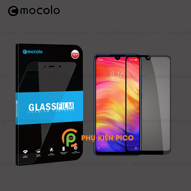 Kính cường lực Xiaomi Redmi Note 7 full viền chính hãng Mocolo - 2