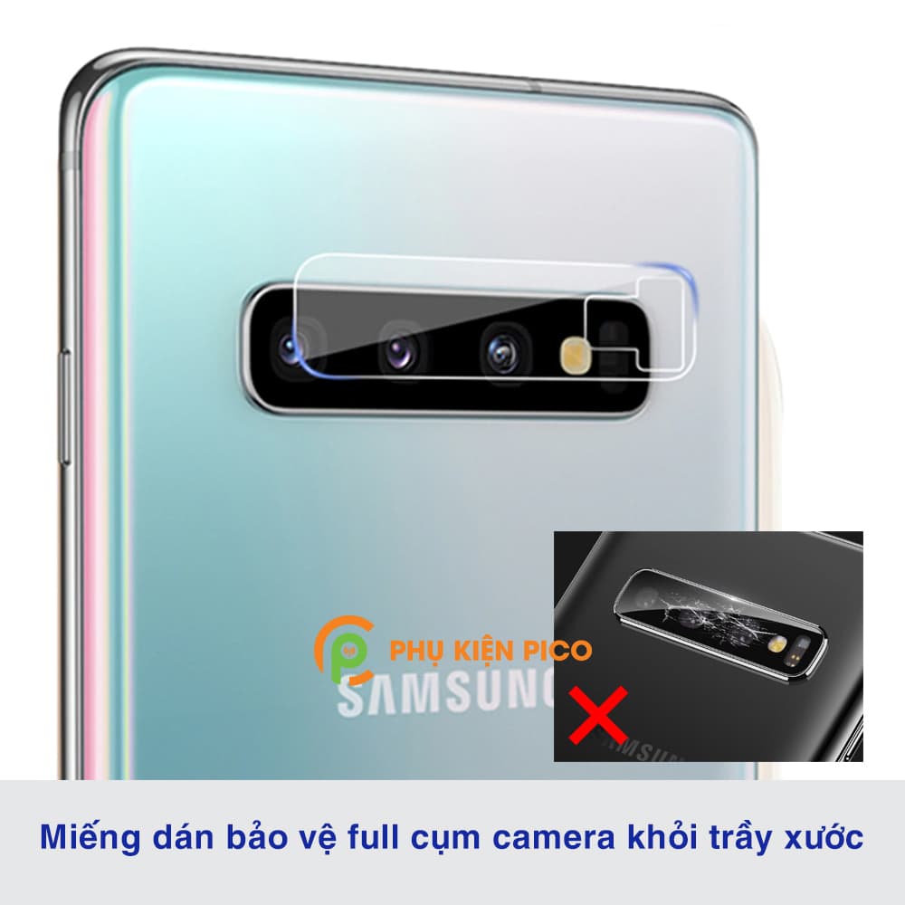 Miếng dán cường lực camera Samsung Galaxy S10 Plus - 6