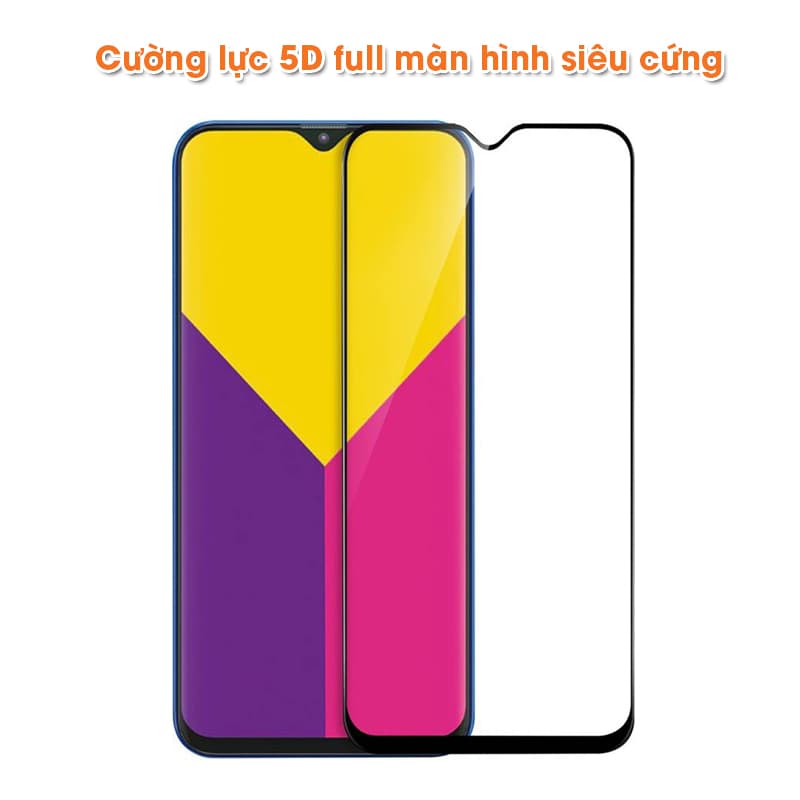Miếng dán kính cường lực Samsung Galaxy M20 full viền độ cứng 9H [KM đèn Led Usb] - 2
