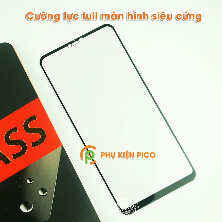 Miếng dán kính cường lực xiaomi mi 8 lite (youth edition) full viền chính hãng Goevno - 4