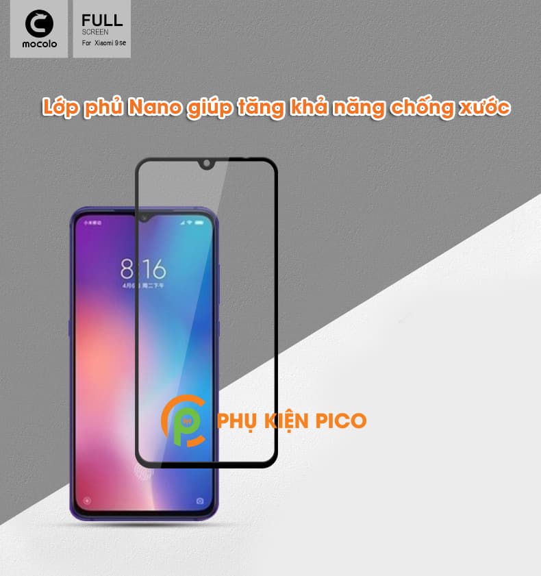 kính cường lực Xiaomi Mi 9SE full viền chính hãng Mocolo - 2