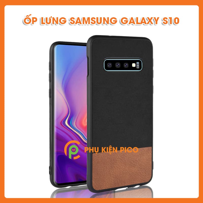 Ốp lưng da Samsung Galaxy S10 da siêu bền sang trọng