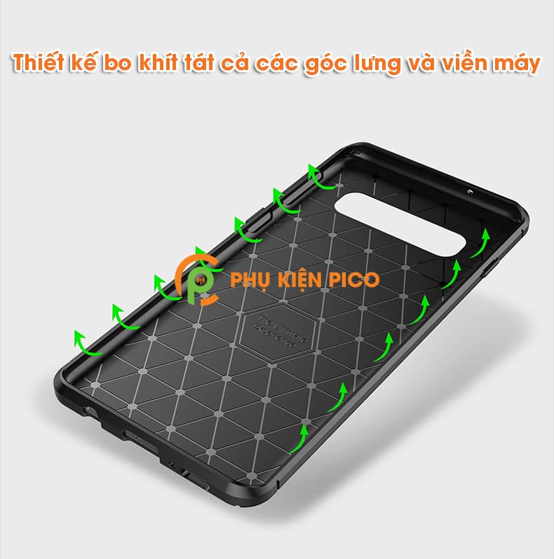 Ốp lưng da Samsung Galaxy S10 chống sốc toàn diện - 9