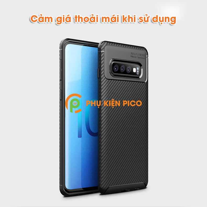 Ốp lưng da Samsung Galaxy S10 chống sốc toàn diện - 4