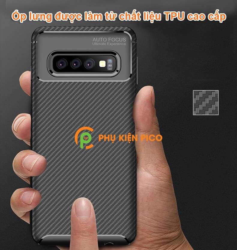 Ốp lưng da Samsung Galaxy S10 chống sốc toàn diện - 2