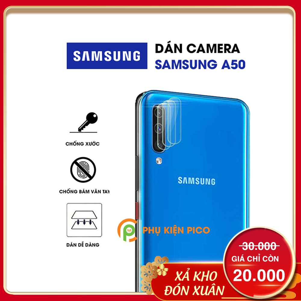 Miếng dán camera Samsung Galaxy A50 chống xước camera