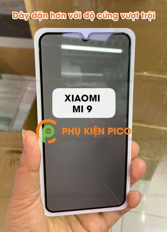 Kính cường lực Xiaomi Mi 9 full màn hình chống nhìn trộm - 6