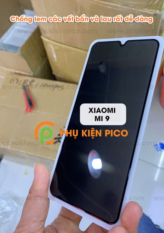 Kính cường lực Xiaomi Mi 9 full màn hình chống nhìn trộm - 4