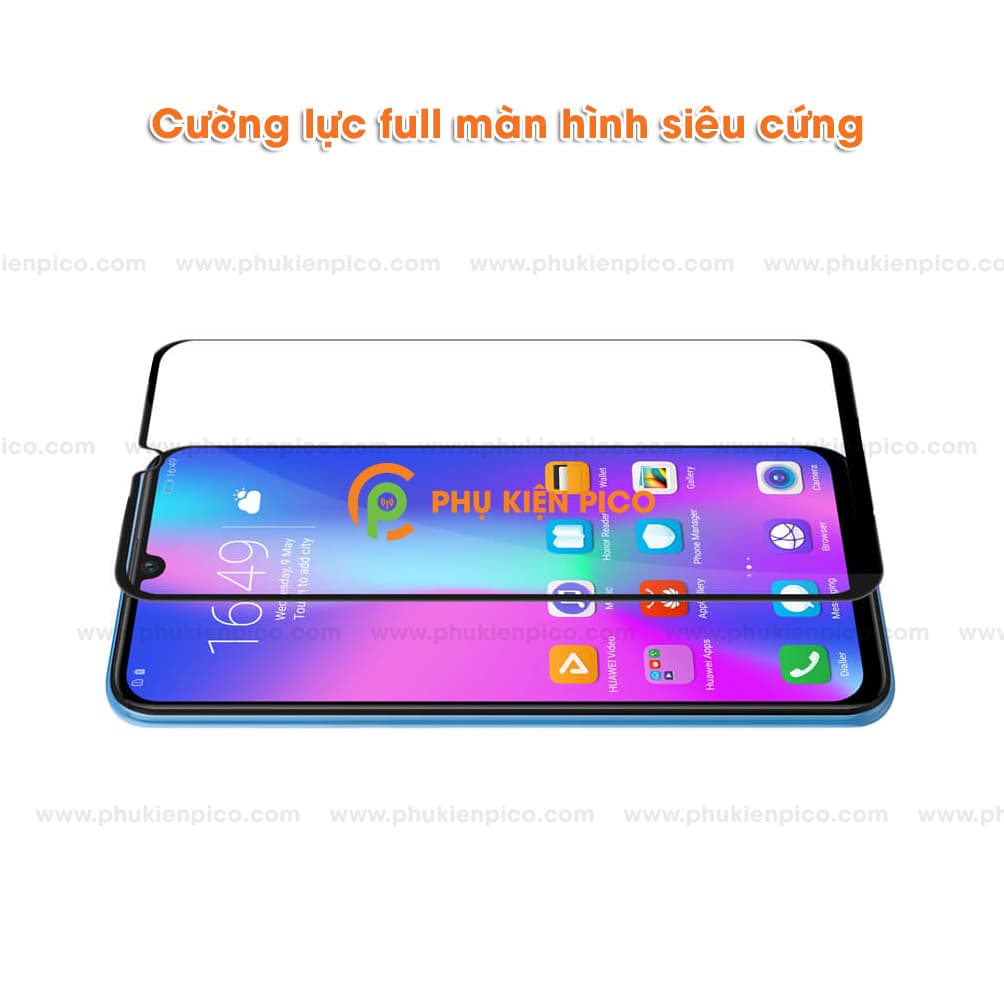 Kính cường lực Huawei Honor 10 Lite full viền độ cứng 9H - 4