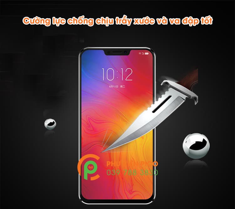 kính cường lực Lenovo Z5 full viền siêu mỏng - 7