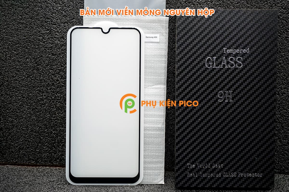 Kính cường lực Samsung Galaxy A50 bản mới viền mỏng nguyên hộp - 8