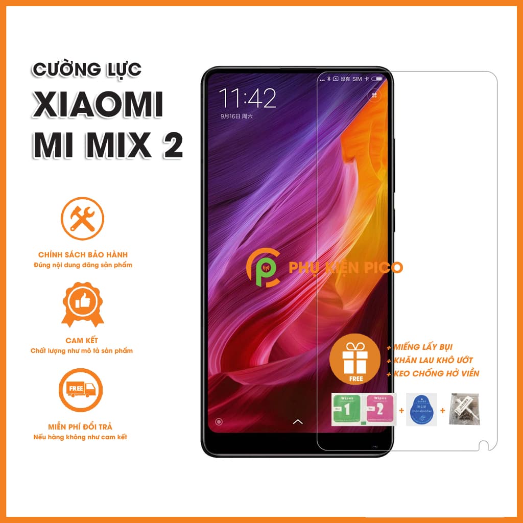 Kính cường lực Xiaomi Mi Mix 2 trong suốt độ cứng 9H