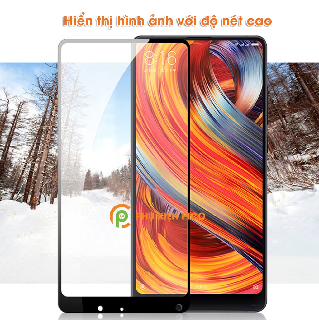 Cường lực Xiaomi Mi Mix 2 full viền độ cứng 9H - 7