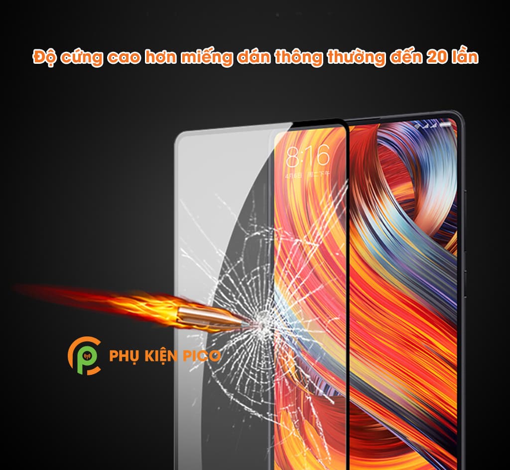Cường lực Xiaomi Mi Mix 2 full viền độ cứng 9H - 5