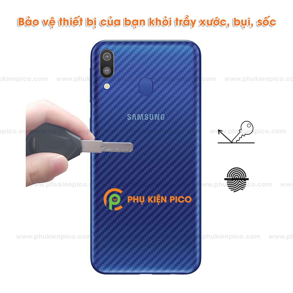 Dán Mặt Sau Lưng Carbon 3D Samsung Galaxy A30 - 8