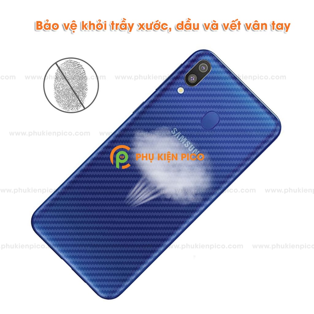 Dán Mặt Sau Lưng Carbon 3D Samsung Galaxy A30 - 4