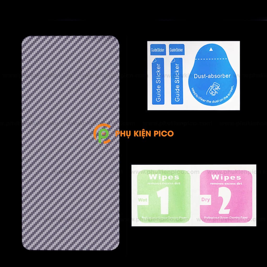 Dán Mặt Sau Lưng Carbon 3D Samsung Galaxy A30 - 2