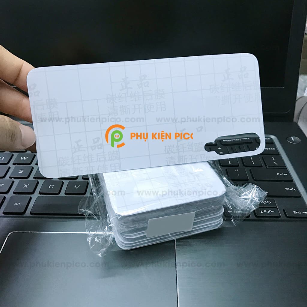 Dán Mặt Sau Lưng Samsung Galaxy A50 vân Carbon 3D - 6