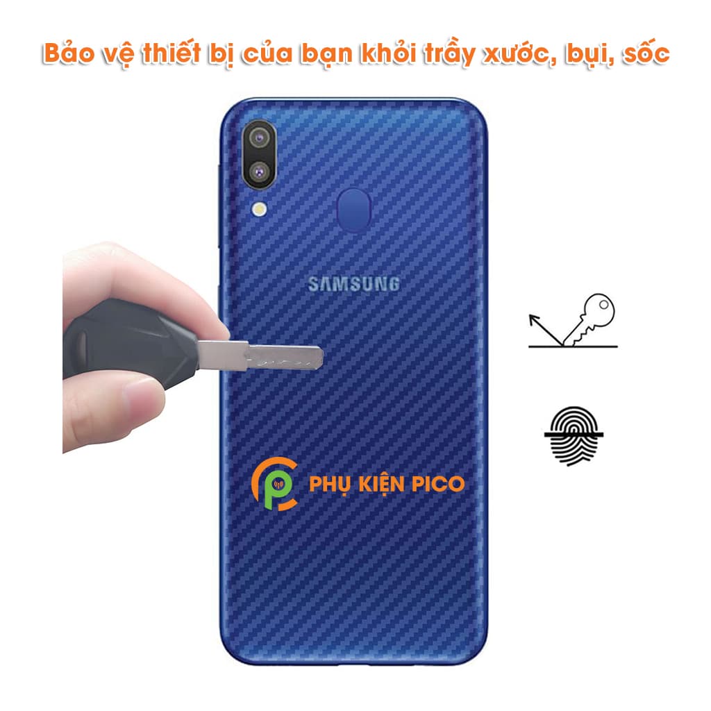 Combo cường lực, dán carbon và dán camera Samsung Galaxy M20 - 3