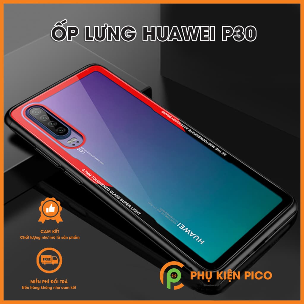 Ốp lưng Huawei P30 chống sốc mặt lựng trong suốt