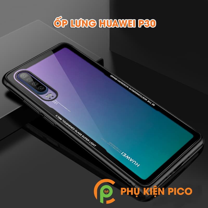 Ốp lưng Huawei P30 chống sốc mặt lựng trong suốt - 4