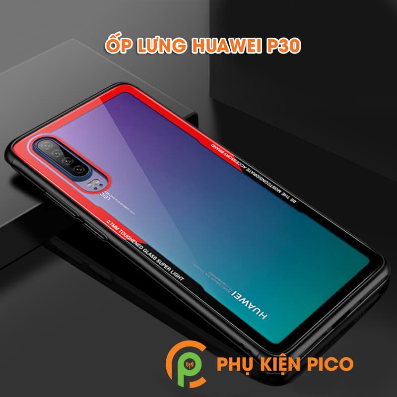 Ốp lưng Huawei P30 chống sốc mặt lựng trong suốt - 3