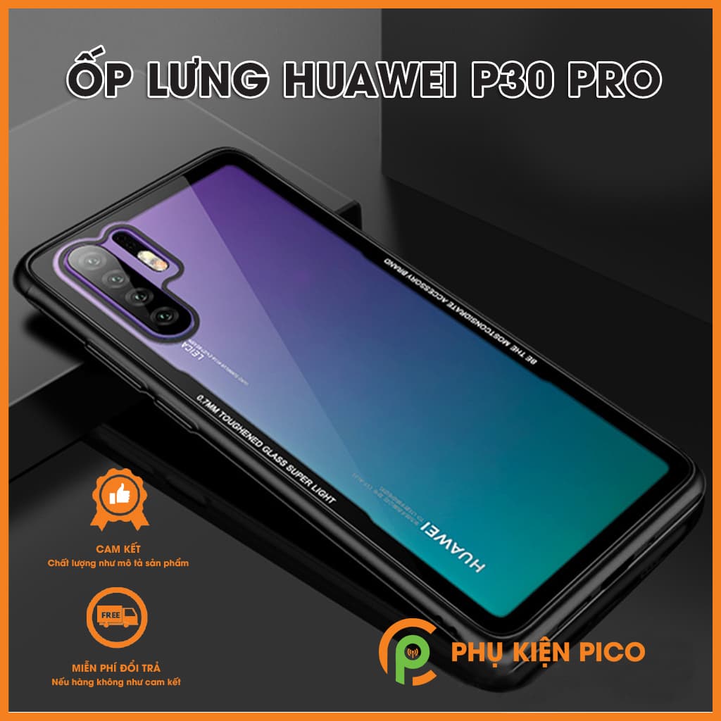 Ốp lưng Huawei P30 Pro chống sốc mặt lựng trong suốt - 2