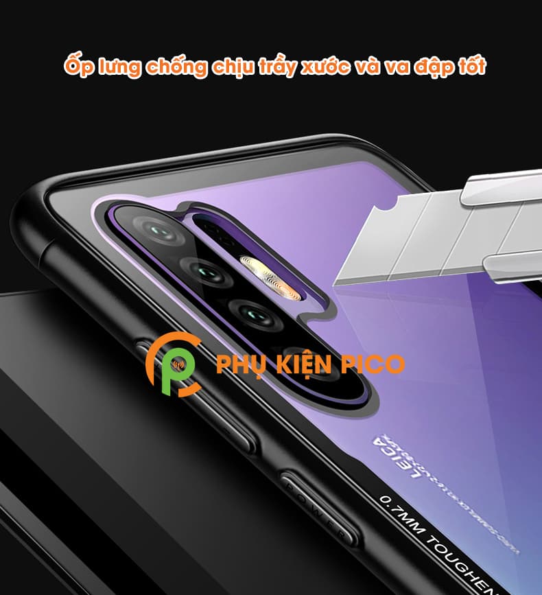 Ốp lưng Huawei P30 Pro chống sốc mặt lựng trong suốt - 9