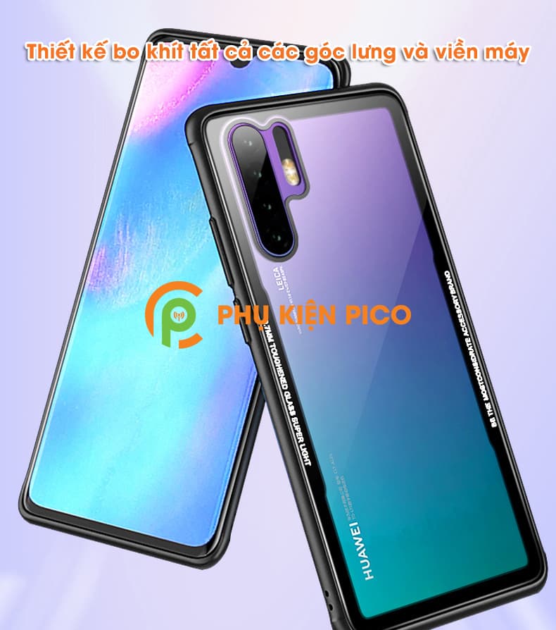 Ốp lưng Huawei P30 Pro chống sốc mặt lựng trong suốt - 6